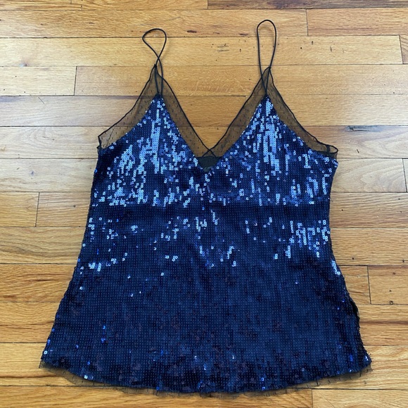 NWOT Free People Intimately Sequin Top Size M - Picture 3 of 8